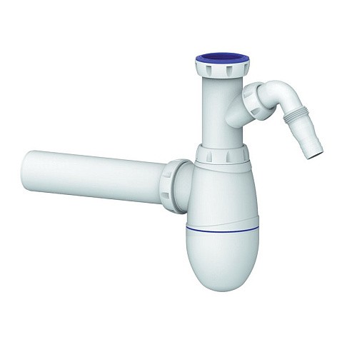 Сифон для мойки Unicorn В510V, 40х40 прямой отвод, 1 1/2'' х40 с отводом для стиральной машины преходник 40х32 купить в Екатеринбурге | "Проконсим"