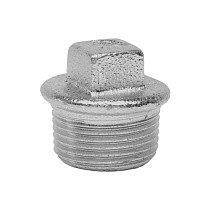 Заглушка чугунная DN 15-50 PN 16 оцинкованная штуцерная Fittex Plus купить в Екатеринбурге | "Проконсим"