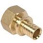 Муфта латунная под надвижную гильзу PEX-ВР 16-3/4" Hipex типS HFWS00050