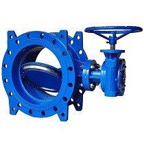 Затворы чугунные дисковые DN 200-1200 PN 10(16) фланцевые с 2-эксцентриситетами с чугунным диском редуктором СибЗТА купить в Екатеринбурге | "Проконсим"