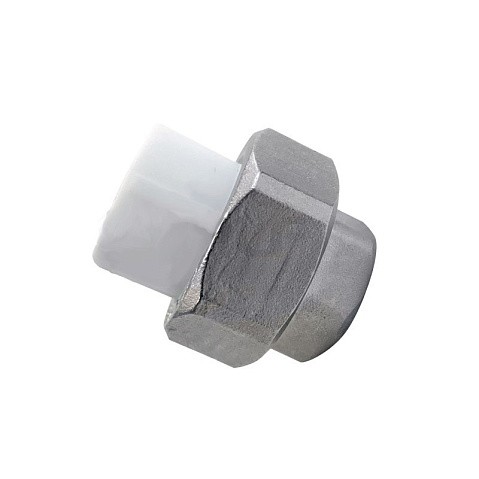 Муфта усиленная комбинированная разъёмная VALFEX 25 PN 25 G-3/4'' американка-ВР белая купить в Екатеринбурге | "Проконсим"