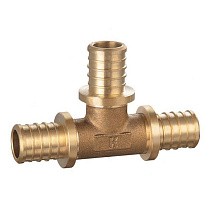Тройники переходные латунные для PEX-PEX труб DN 16-32 PN 16 под надвижную гильзу PLP купить в Екатеринбурге | "Проконсим"