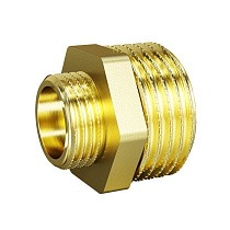 Ниппели латунные DN 15-50 PN 40 штуцер-штуцер переходный LD Pride купить в Екатеринбурге | "Проконсим"