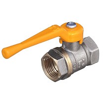 Краны латунные шаровые газовые 11Б27п DN 15-50 PN 40 никелированные рычаг муфта-муфта БАЗ А10.0.Н купить в Екатеринбурге | "Проконсим"