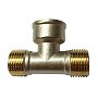 Тройник латунный никелированный DN 20 PN 40 штуцер-муфта -штуцер купить в Екатеринбурге | «Проконсим»