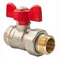 Кран латунный шаровой Valfex Optima.227.NLB1 11Б27фт1М DN 15 PN 25 никелированный американка бабочка купить в Екатеринбурге | "Проконсим"