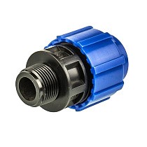 Муфты компрессионные для ПЭ DN 20-110 PN 16 обжимные с наружной резьбой купить в Екатеринбурге | "Проконсим"