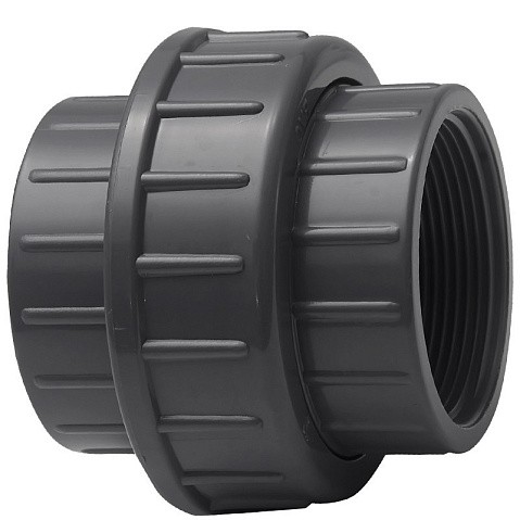 Муфта разборная НПВХ DN 50-1 1/2" PN 16 клеевая с внутренней резьбой черная Aquaviva BOG50120 купить в Екатеринбурге | "Проконсим"