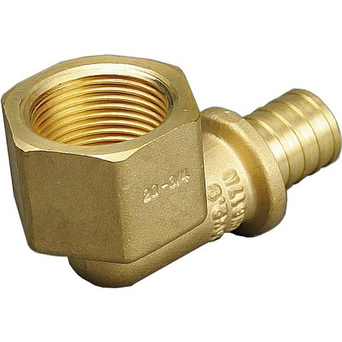 Угольник латунный для PEX труб 16-1/2'' PN 10 под надвижную гильзу с внутренней резьбой ONE PLUS купить в Екатеринбурге | "Проконсим"