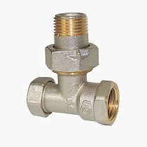 Клапан запорно-регулирующий Raditec DN 15 PN 16 угловой G1/2'' Kvs = 1,46 м3/ч для радиатора, 120гр. купить в Екатеринбурге | "Проконсим"