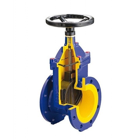 Задвижка чугунная DN 125 PN 16 с обрезиненным клином EPDM 70гр. Zetkama zGAT.111D125C57 купить в Екатеринбурге | "Проконсим" (920300109)