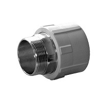 Муфта комбинированная ПП 50-1 1/2'' PN 25 под ключ с наружной резьбой серая купить в Екатеринбурге | "Проконсим"