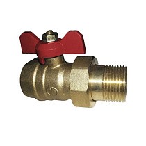 Краны латунные шаровые 11Б27п1 DN 15-32 PN 16 однотипные бабочка американка купить в Екатеринбурге | "Проконсим"