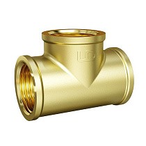 Тройники латунные DN 20-25 PN 40 муфта-муфта-муфта переходные LD Pride купить в Екатеринбурге | "Проконсим"
