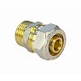 Муфты латунные для PEX труб DN 16-32 PN 10 обжимные никелированные с наружной резьбой Valfex VF.301.N купить в Екатеринбурге | "Проконсим"