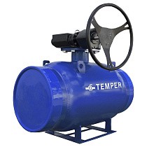 Краны стальные шаровые DN 300-600 PN 16-25 полнопроходные приварные ISO под задвижку с редуктором Temper серия 292 купить в Екатеринбурге | "Проконсим"