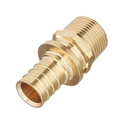  Муфта латунная под надвижную гильзу PEX-НР 16-1/2'' тяжелая MVI SF.620.0404 (922102220) со склада Проконсим в Екатеринбурге