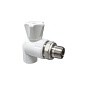 Кран шаровой для радиатора ПП 25-3/4'' PN 25 угловой с американкой белый VALFEX  купить в Екатеринбурге | "Проконсим"