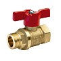 Краны латунные шаровые 11Б27п1 DN 15-25 PN 40 бабочка муфта-штуцер БАЗ Standart купить в Екатеринбурге | "Проконсим"