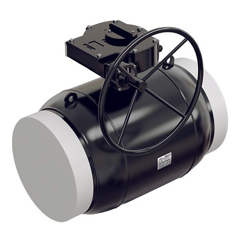 Кран стальной шаровой цельносварной ALSO КШ.П.П, DN 500 PN 25, 990мм, полнопроходной, приварной с редуктором купить в Екатеринбурге | "Проконсим"