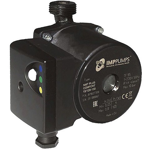 Насос циркуляционный с мокрым ротором NMT PLUS COMFORT INOX 15/90-130 100Вт 1х220В с электронным упр. резьбовой PN10 110C IMP PUMPS купить в Екатеринбурге | "Проконсим"