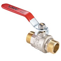 Краны латунные шаровые DN 15-25 PN 40 никелированные рычаг штуцер-штуцер MVI BV.516 купить в Екатеринбурге | "Проконсим"