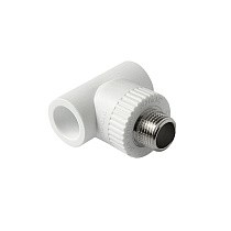 Тройники ПП DN 20-32 PN 25 комбинированные с наружной резьбой белые Pro Aqua купить в Екатеринбурге | "Проконсим"