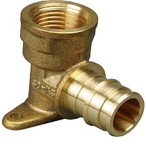 Угольники латунные для PEX труб DN 16-20 PN 10 под надвижную гильзу OP с внутренней резьбой ONE PLUS купить в Екатеринбурге | "Проконсим"