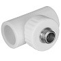 Тройник комбинированный ПП 20-1/2'' PN 25 с наружной резьбой белый VALFEX  купить в Екатеринбурге | "Проконсим"