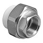 Муфта комбинированная ПП 25-1/2'' PN 25 разъёмная с внутренней резьбой белая VALFEX  купить в Екатеринбурге | "Проконсим"