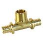 Тройник латунный для PEX труб 20-1/2''-20 PN 16 S-2,8мм под надвижную гильзу Valfex VF.433.AF купить в Екатеринбурге | "Проконсим"