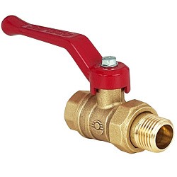  Латунный шаровой кран Ду32 Ру40 Valfex VF.223.LR1.114.DP 11Б27фт1М американка, проход , рычаг. (111401016) со склада Проконсим в Екатеринбурге
