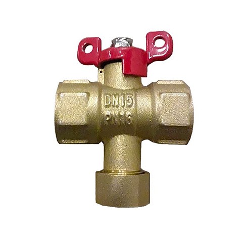 Кран латунный шаровой Пензапромарматура DN15 PN16 G1/2'' с фильтром никелированный полнопроходной муфта-муфта бабочка купить в Екатеринбурге | "Проконсим"