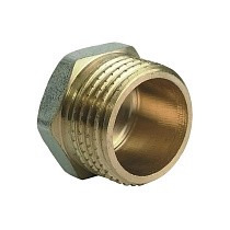 Заглушки латунные DN 15-50 PN 40 никелированные штуцерная купить в Екатеринбурге | "Проконсим"