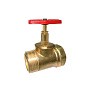 Клапан латунный пожарный прямой DN50 PN16 под газовый ключ муфта-штуцер Цветлит купить в Екатеринбурге | "Проконсим"