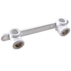  Угольник установочный ПП 20-1/2'' двойной белый РВК 31106 (930659321) со склада Проконсим в Екатеринбурге
