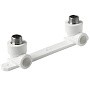 Угольник установочный двойной ПП 20-1/2'' PN 25 с наружной резьбой белый Pro Aqua PA280108P купить в Екатеринбурге | "Проконсим"