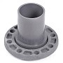 Патрубок гладкий НПВХ SDR26 DN 90 с металлическим фланцем DN 80 PN 10 Хемкор