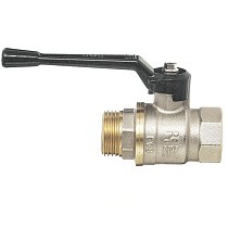Краны латунные шаровые 11Б27п1 DN 15-40 PN 40 никелированные рычаг муфта-штуцер БАЗ А31.0.Н купить в Екатеринбурге | "Проконсим"