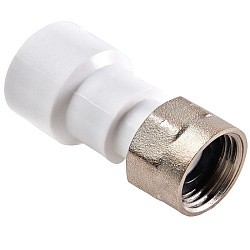  Муфта ПП с накидной гайкой 20-1'' PN 25 белая РВК 20601 (930659152) со склада Проконсим в Екатеринбурге