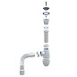Сифон для мойки Unicorn В220, 40х50 гибкий отвод, 1 1/2'' х40 чаша из нержавеющей стали купить в Екатеринбурге | "Проконсим"