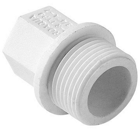 Заглушка резьбовая ПП  1/2'' PN 25 с наружной резьбой белая Pro Aqua PA15508P купить в Екатеринбурге | "Проконсим"