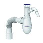 Сифон для мойки Unicorn В520V, 40х50 гибкий отвод, 1 1/2'' х40 с отводом для стиральной машины преходник 40х32 купить в Екатеринбурге | "Проконсим"