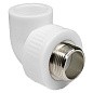 Угольник комбинированный ПП 40-1 1/4" PN 25 под ключ с наружной резьбой белый РТП купить в Екатеринбурге | "Проконсим"