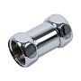 Монтажный комплект латунный хромированный для полотенцесушителя DN 25-20 гайка-гайка прямой