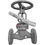 Клапан запорный (вентиль) 15с65нж DN 100 PN 16 350мм фланцевый класс A до 450гр. СибЗТА