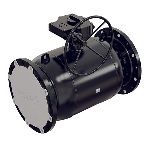 Кран стальной шаровой цельносварной ALSO КШ.Ф.П, DN 400 PN 25, 990мм, полнопроходной, фланцевый с редуктором купить в Екатеринбурге | "Проконсим"