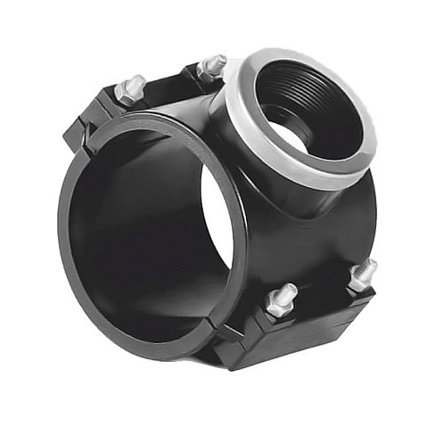 Седелки болтовые НПВХ DN 90-225 PN 10 с внутренней резьбой Хемкор купить в Екатеринбурге | "Проконсим" Седелки болтовые НПВХ DN 90-225 PN 10 с внутренней резьбой Хемкор купить в Екатеринбурге | "Проконсим"