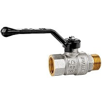 Краны латунные шаровые DN 15-50 PN 25-40 никелированные рычаг муфта-штуцер LD Pride 47.303 купить в Екатеринбурге | "Проконсим"