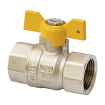 Краны латунные шаровые газовые DN 15-20 PN 25 бабочка муфта-муфта MVI BV.813 купить в Екатеринбурге | "Проконсим"